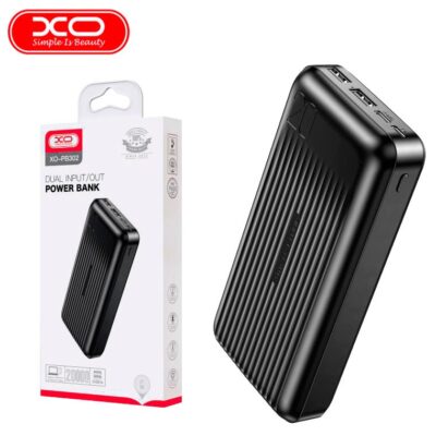 پاوربانک XO مدل XO_Pb302 ظرفیت 20000 میلی آمپر ساعت