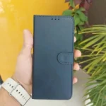 کیف کلاسوری چرمی با درب آهنربایی مناسب برای گوشی شیائومی POCO X6PRO سرمه ای