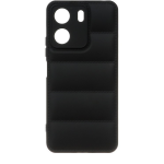 قاب گوشی Redmi 13C شیائومی سیلیکون ژله ای پافر PC زیر بسته محافظ لنز دار مشکی