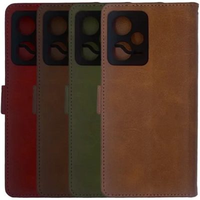 کیف چرمی کلاسوری شیائومی Redmi Note 12 Pro 5G بند دار