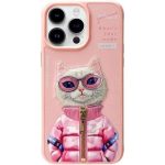 قاب گربه صورتی نیمی آیفون ۱۵پرومکس Nimmy cool & cute iphone 15promax