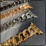بند کارتیر نگیندار اپل واچ سیلور 38 40 41