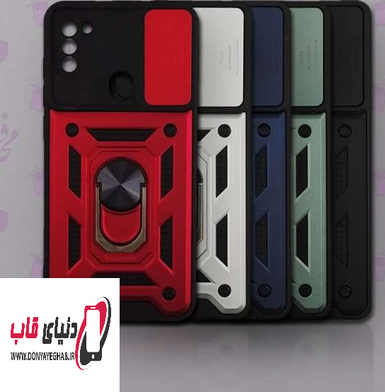 515235 قاب ضد ضربه سامسونگ Galaxy A11 / M11 دارای هولدر و محافظ لنز کد SA507
