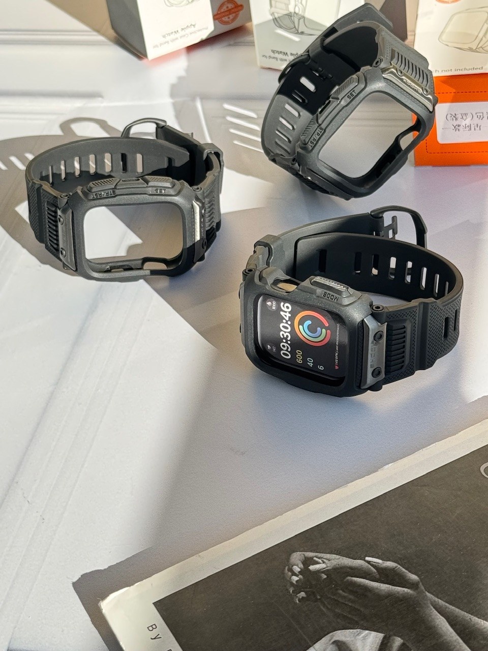 gODQkdMadhuJG7L7 بند و گارد اپل واچ طرح G-SHOCK (کدw5044) - 44/45 mm
