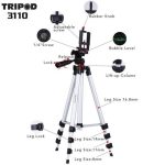 سه پایه نگهدارنده گوشی 3120 و 3110 تریپاد tripod(پایه گوشی موبایل فیلم برداری عکاسی دوربین همسفر منوپاد طرح و مدل)