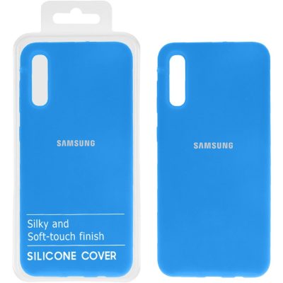 قاب سیلیکونی اورجینال درجه یک Samsung A30S / A50 / A50S - آبی (پک دار)
