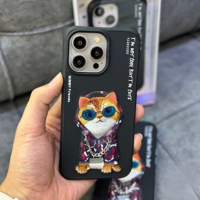 قاب گربه نیمی آیفون۱۵پرومکس Nimmy cool & cute series iphone 15promax