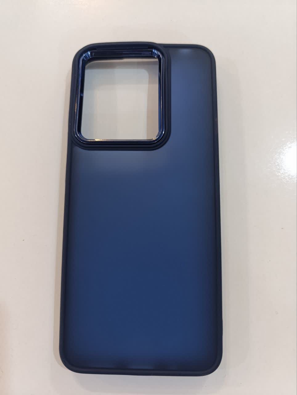 photo20450937633 قاب گوشی Redmi 12C / Poco C55 / Redmi 11A شیائومی پشت مات متال کیس دور سیلیکونی سرمه ای