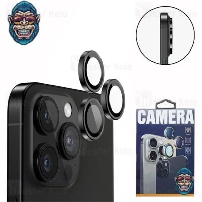 پک 3تایی محافظ لنز فلزی دوربین مانکی Apple iPhone 16 Pro / 16 Pro Max Monkey Lens Shield