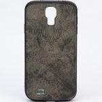 قاب چرمی طرح گوزن Samsung S4 خاکستری