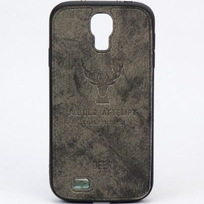 قاب چرمی طرح گوزن Samsung S4 خاکستری