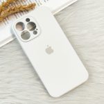 قاب گوشی iPhone 15 Pro Max آیفون سیلیکونی پاک کنی اورجینال داخل پارچه ای محافظ لنزدار رنگ