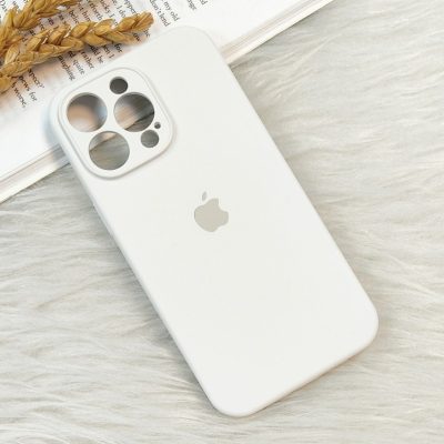 قاب گوشی iPhone 15 Pro Max آیفون سیلیکونی پاک کنی اورجینال داخل پارچه ای محافظ لنزدار رنگ