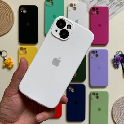 قاب سیلیکونی محافظ لنزدار اورجینال پاک کنی آیفون 17 پرومکس ( iphone 17 promax ) - سفید
