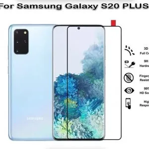 گلس فول چسب خمیده سامسونگ Samsung Galaxy S20 Plus شفاف