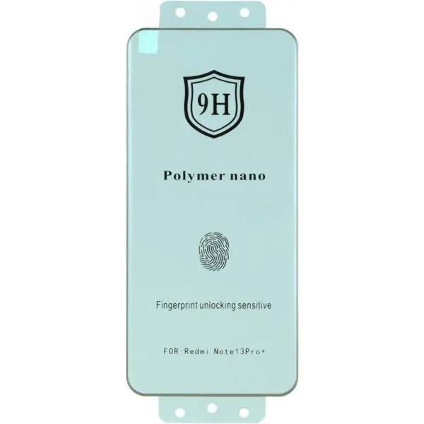 گلس گوشی Redmi Note 13 Pro Plus شیائومی پلیمر نانو فول کاور خم ضد ضربه نشکن Polymer Nano 9H اورجینال