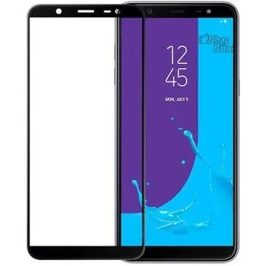 گلس جی 8 پلاس فول چسب شیشه ای محافظ صفحه نمایش گوشی موبایل سامسونگ Galaxy