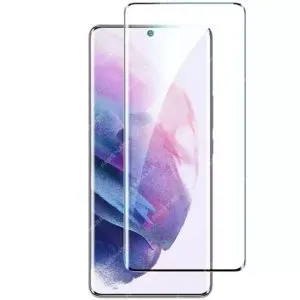 گلس فول چسب شفاف سامسونگ S21 Ultra ضد خش و ضد ضربه