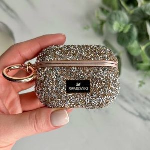 كاور ايرپاد٣ سواروسكى و كيس محافظ و كيف اپل Airpods 3 برند SWAROVSKI