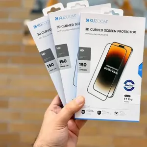 گلس آيفون 17 پرومکس سه بعدي کوزوم Kuzoom 3D curved