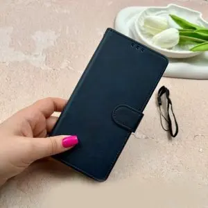 کیف گوشی Redmi Note 13 Pro Plus طرح چرم کتابی بنددار