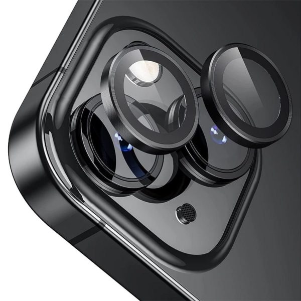 گلس محافظ لنز دوربین رینگی گوشی اپل iPhone 14 - مشکی