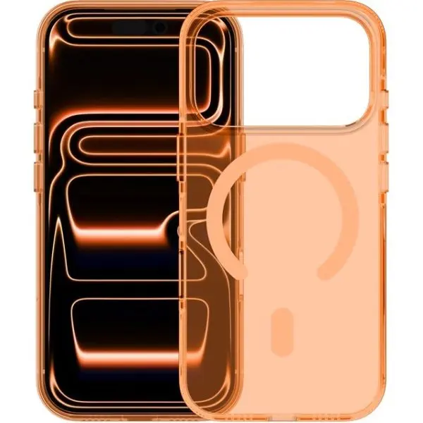 قاب کی دوو iceguard شفاف نارنجی مناسب iPhone 17 Pro Max (9708)