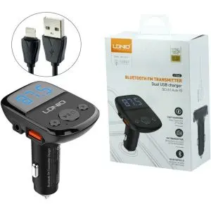 شارژر فندکی بلوتوثی الدینیو مدل C706Q ظرفیت ۲۵ وات