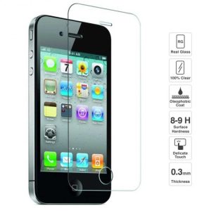 محافظ صفحه نمایش شیشه ای اپل آیفون 4S
