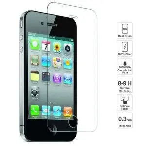 محافظ صفحه نمایش شیشه ای اپل آیفون 4S