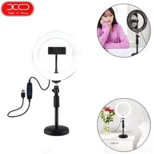 رینگ لایت ایکس او XO BGD002/SMN-8 با پایه 27.5 سانتی و هولدر - مشکی