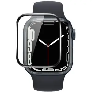 محافظ صفحه نمایش اپل واچ 41 میلی‌متری سری 7 کوتتسی Coteetci iWatch7 frame full Glue tempered glass 24002-41